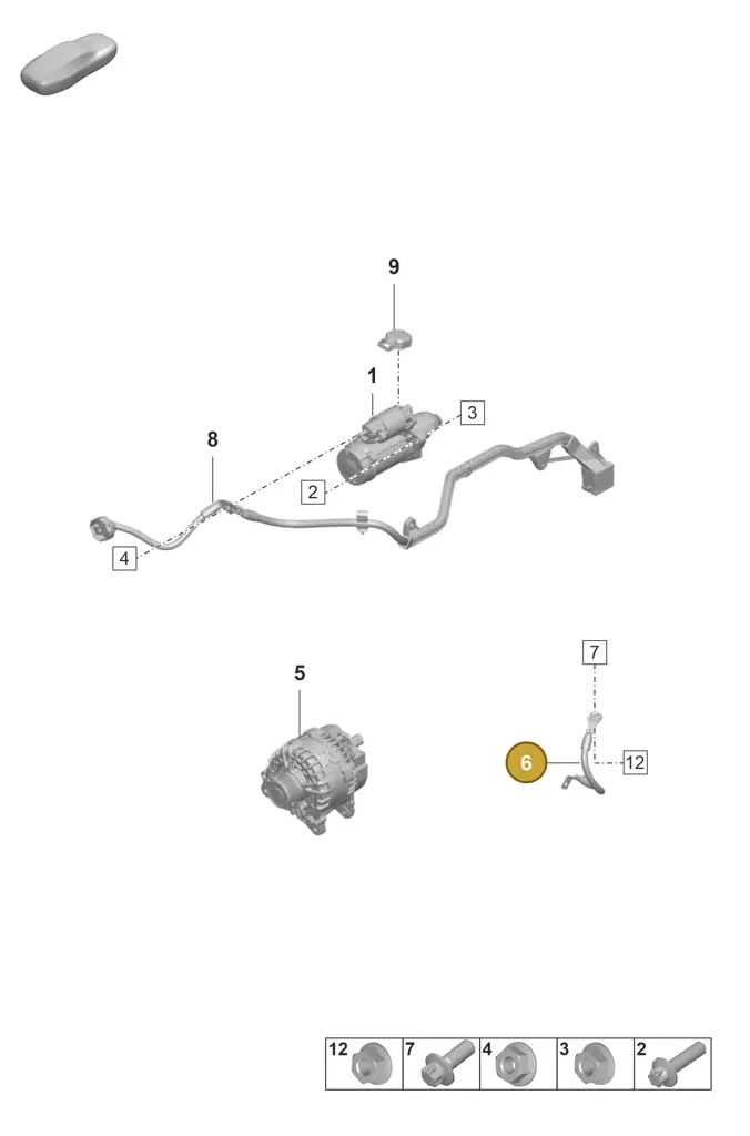 0PB971358 — Porsche 911 (2021-2022) diagram p59902050, position 6