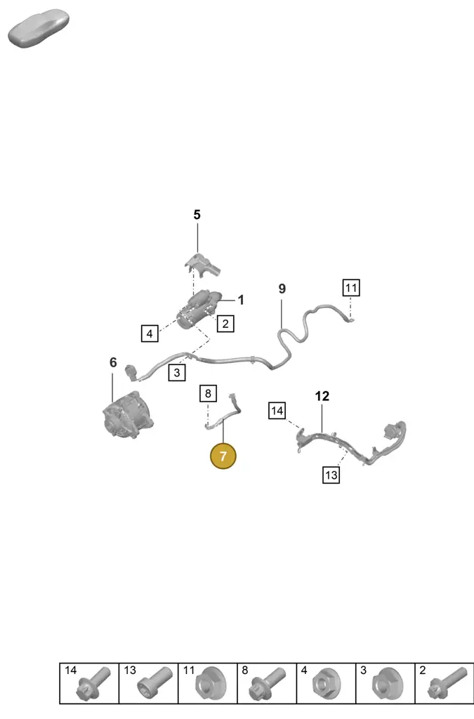 0PB971537E — Porsche 911 (2020-2022) diagram p57902050, position 7