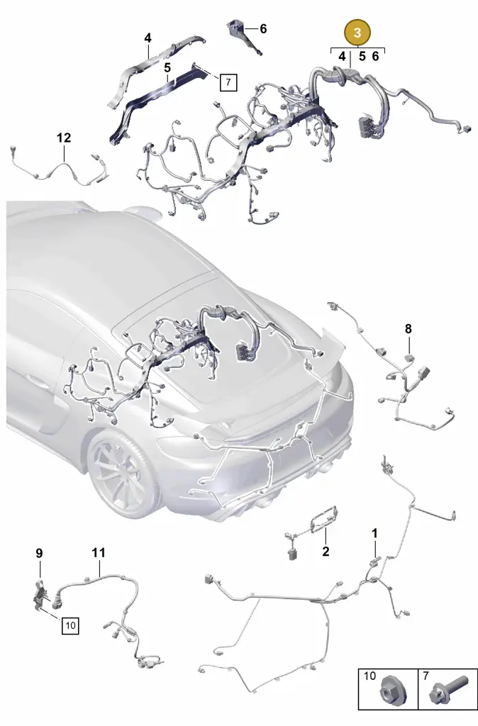 0PB971595AD — Porsche Boxster Spyder (2019-2020) diagram p55902200, position 3