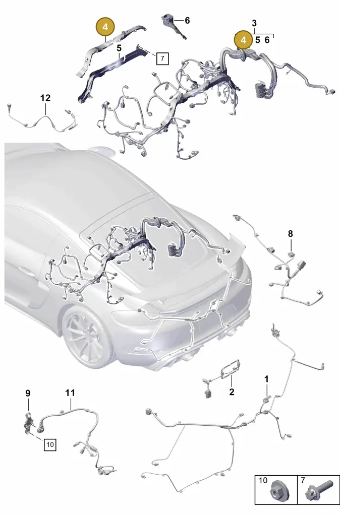 0PB971839C — Porsche Boxster Spyder (2019-2020) diagram p55902200, position 4