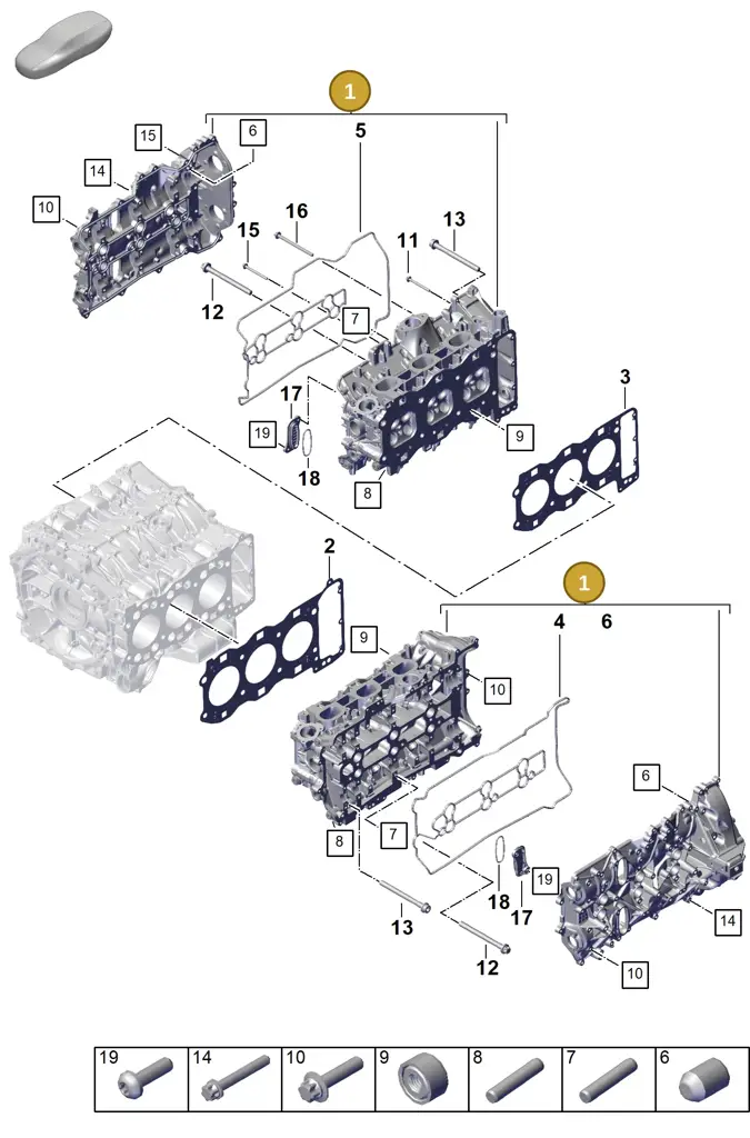 0PD103063F — Porsche 911 (2024-2025) diagram p63103050, position 1