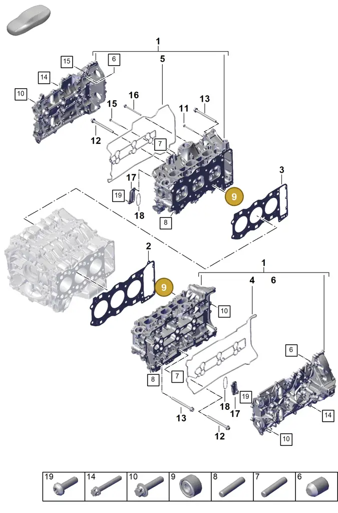 0PD103141 — Porsche 911 (2024-2025) diagram p63103050, position 9