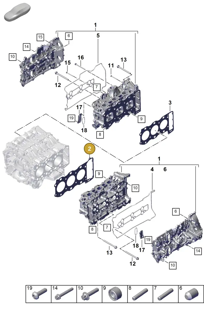 0PD103148A — Porsche 911 (2024-2025) diagram p63103050, position 2