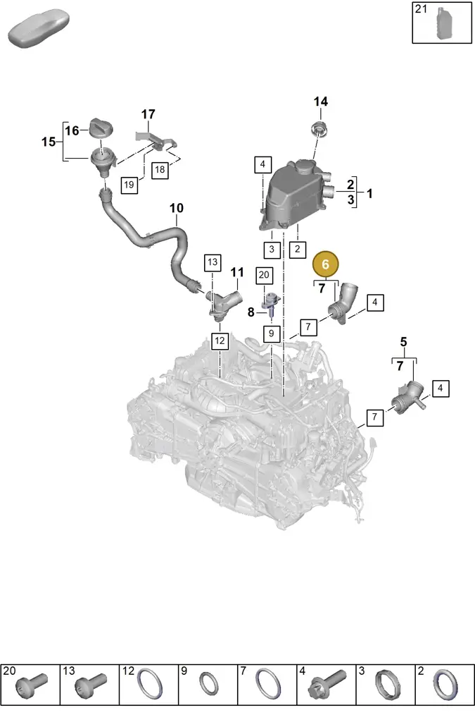 0PD103230B — Porsche 911 (2024-2025) diagram p63104200, position 6
