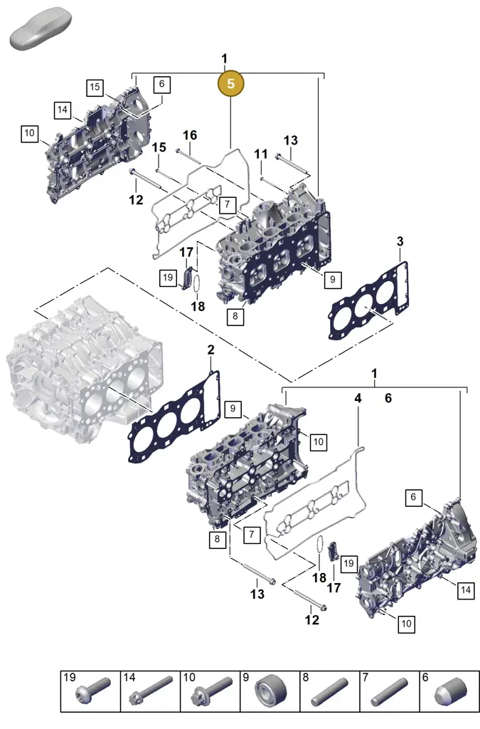 0PD103650B — Porsche 911 (2024-2025) diagram p63103050, position 5