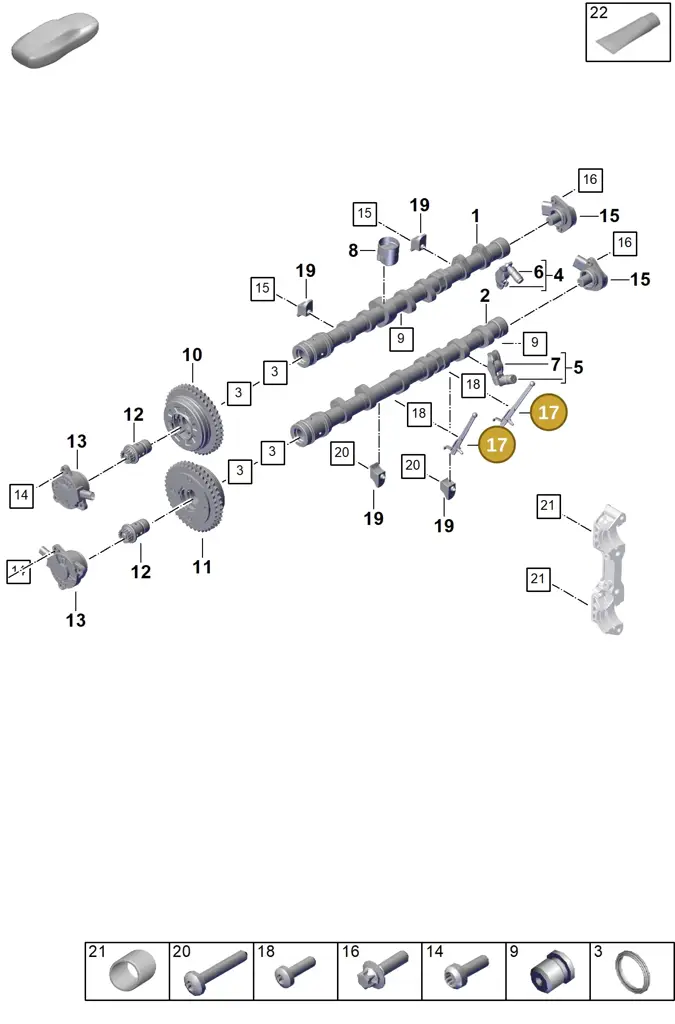 0PD103688 — Porsche 911 (2024-2025) diagram p63103150, position 17