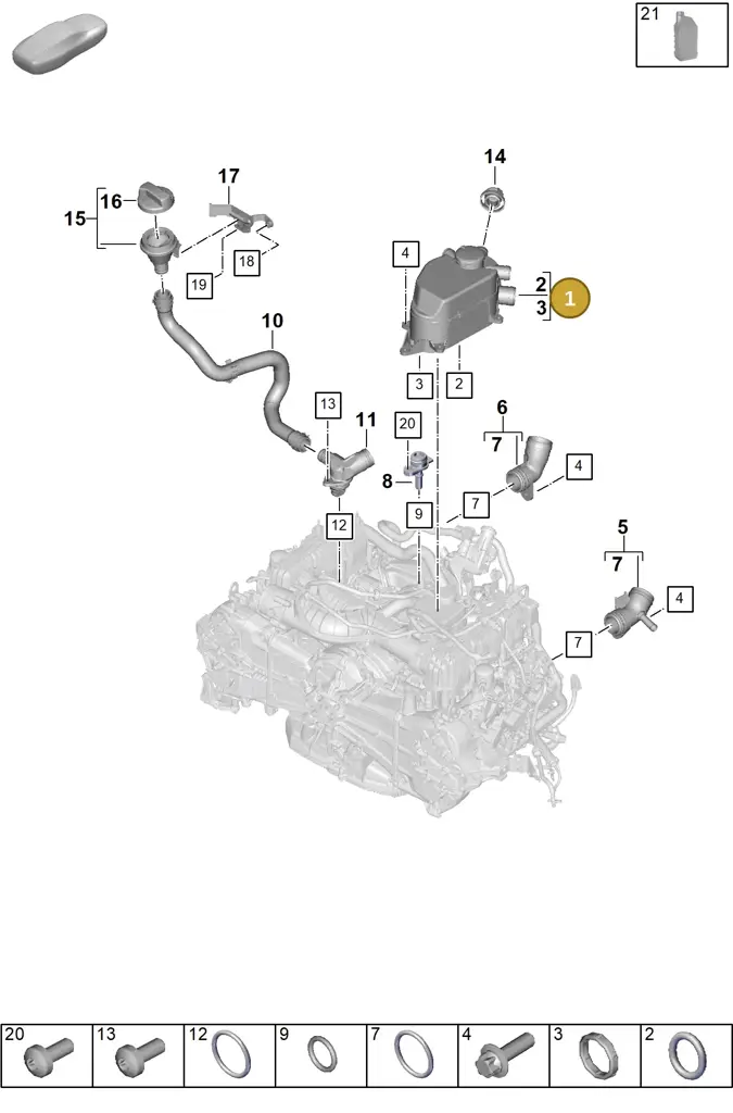 0PD115099 — Porsche 911 (2024-2025) diagram p63104200, position 1