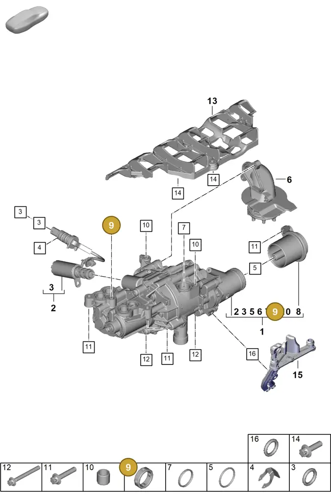 0PD115189 — Porsche 911 (2024-2025) diagram p63104010, position 9