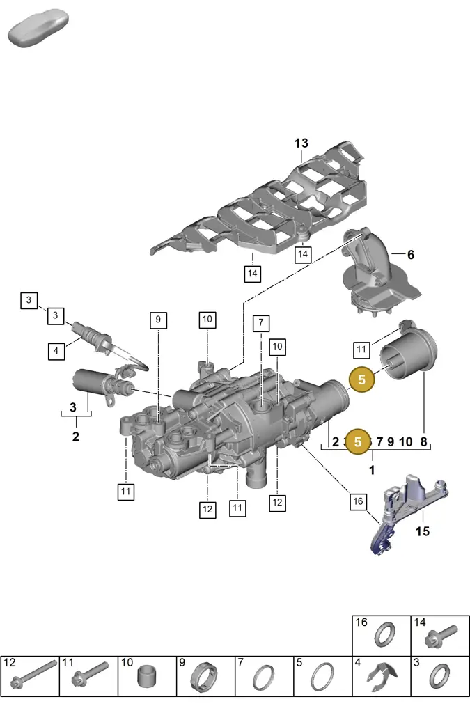 0PD115427 — Porsche 911 (2024-2025) diagram p63104010, position 5