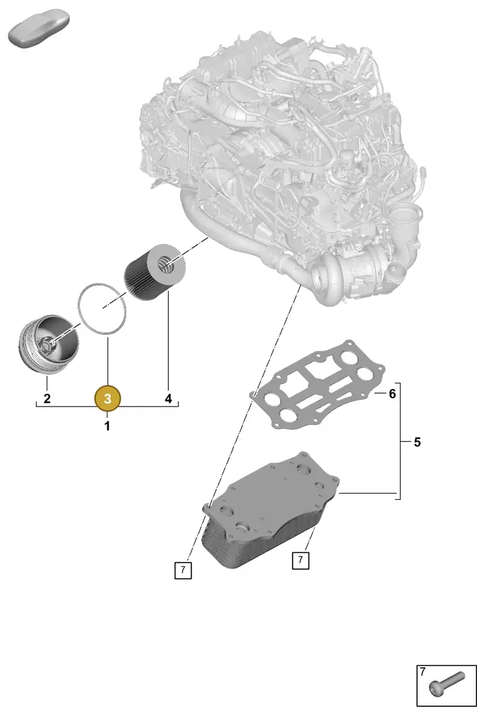 0PD115499 — Porsche 911 (2024-2025) diagram p63104150, position 3