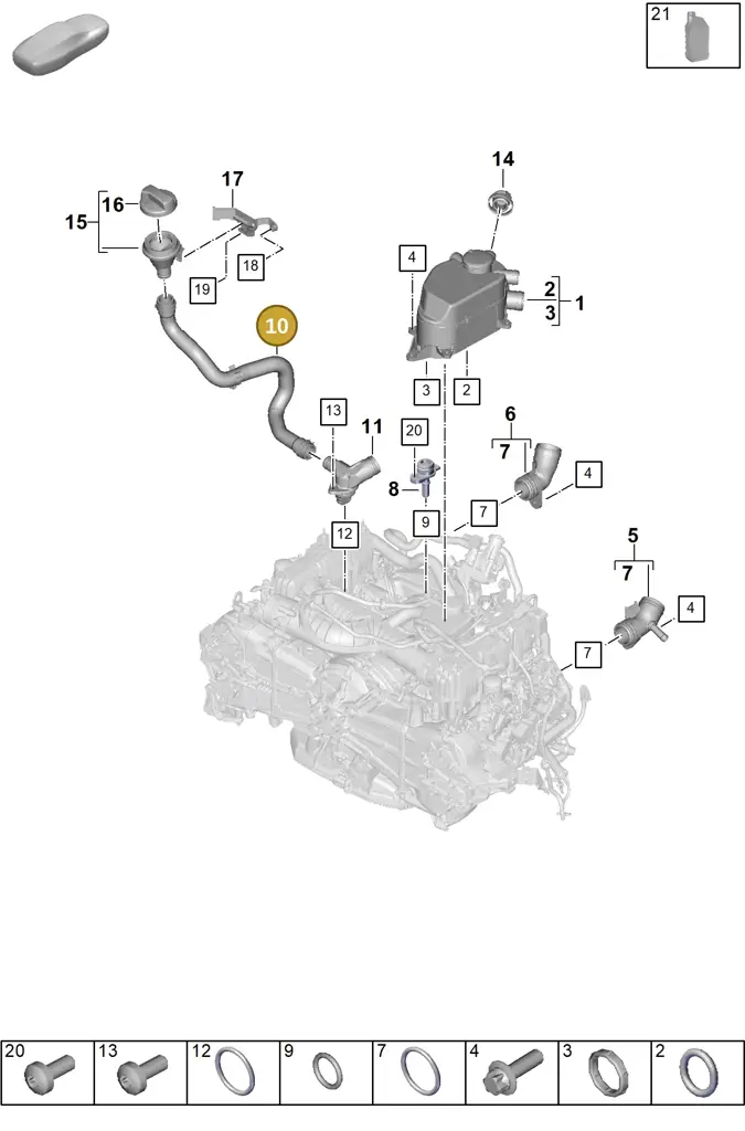 0PD115675 — Porsche 911 (2024-2025) diagram p63104200, position 10
