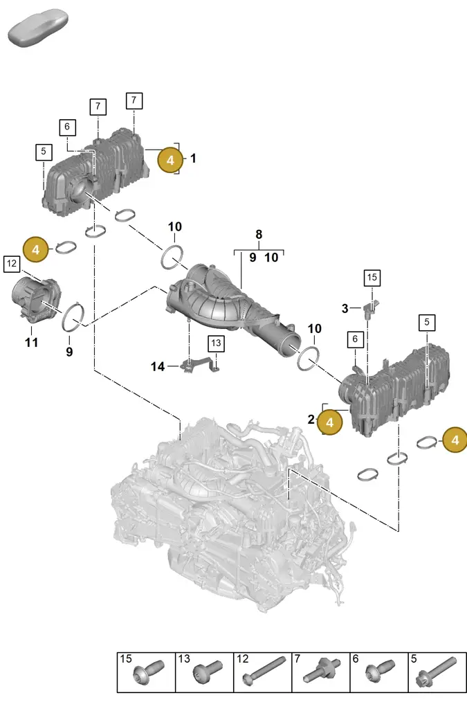 0PD129646 — Porsche 911 (2024-2025) diagram p63107150, position 4