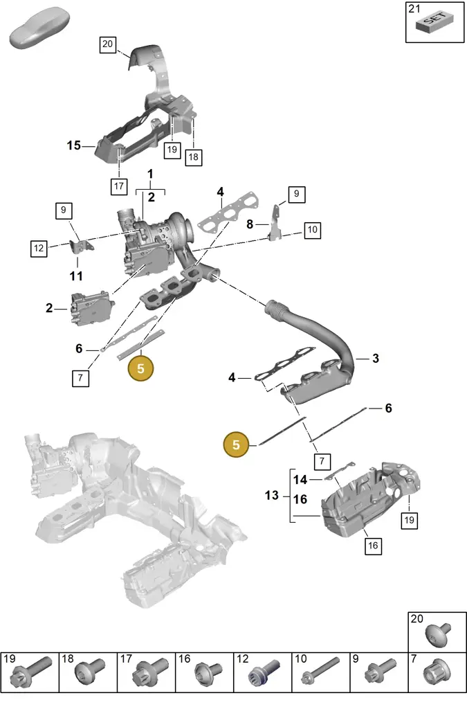 0PD199554 — Porsche 911 (2024-2025) diagram p63202050, position 5