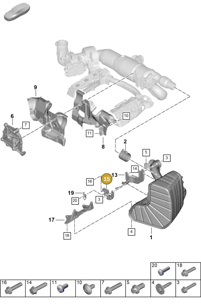 0PD251225 — Porsche 911 (2024-2025) diagram p63202310, position 15