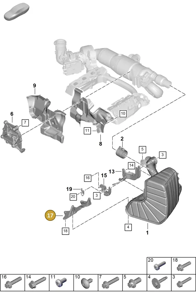 0PD251305A — Porsche 911 (2024-2025) diagram p63202310, position 17