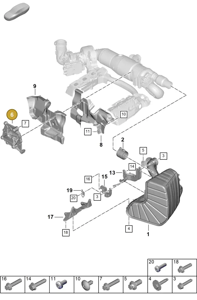 0PD251377C — Porsche 911 (2024-2025) diagram p63202310, position 6