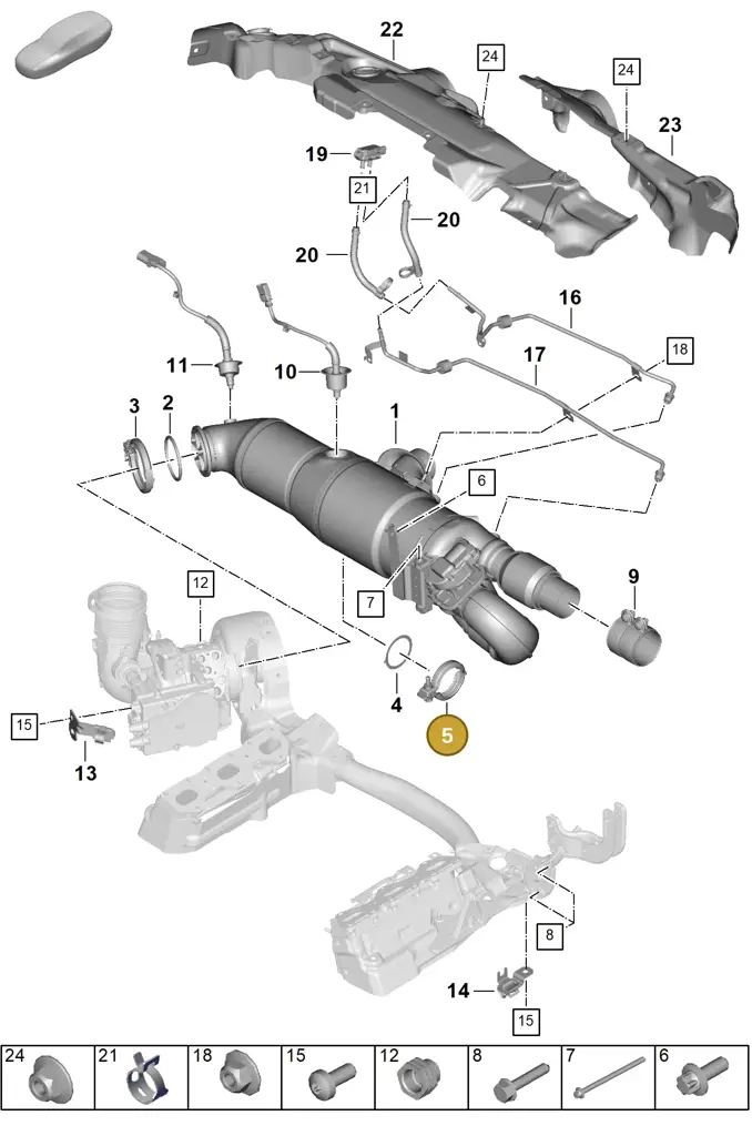 0PD253725 — Porsche 911 (2024-2025) diagram p63202210, position 5