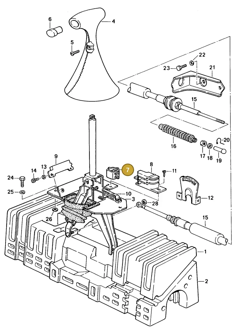 171927145A — Porsche Coupe (1988-1991) diagram p14701005, position 7