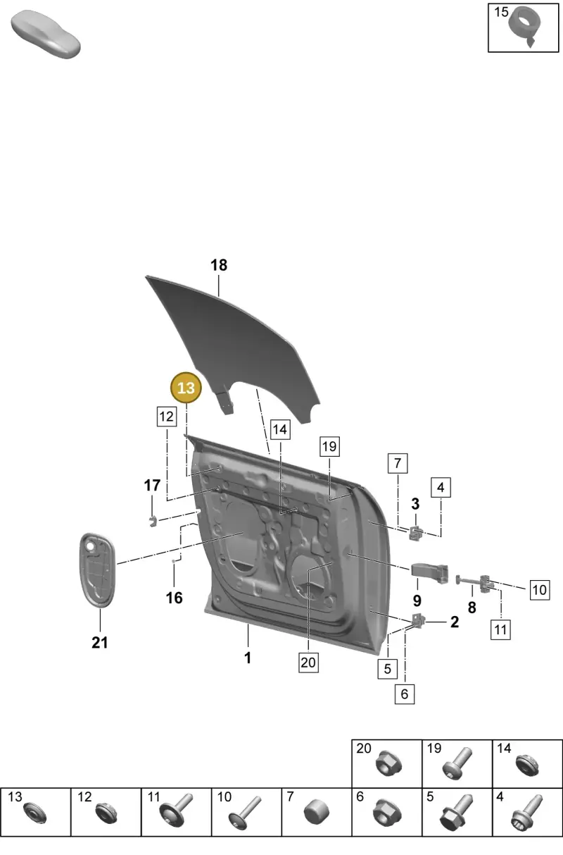 191971908 — Porsche Macan 4 (2024-) diagram p61804000, position 13