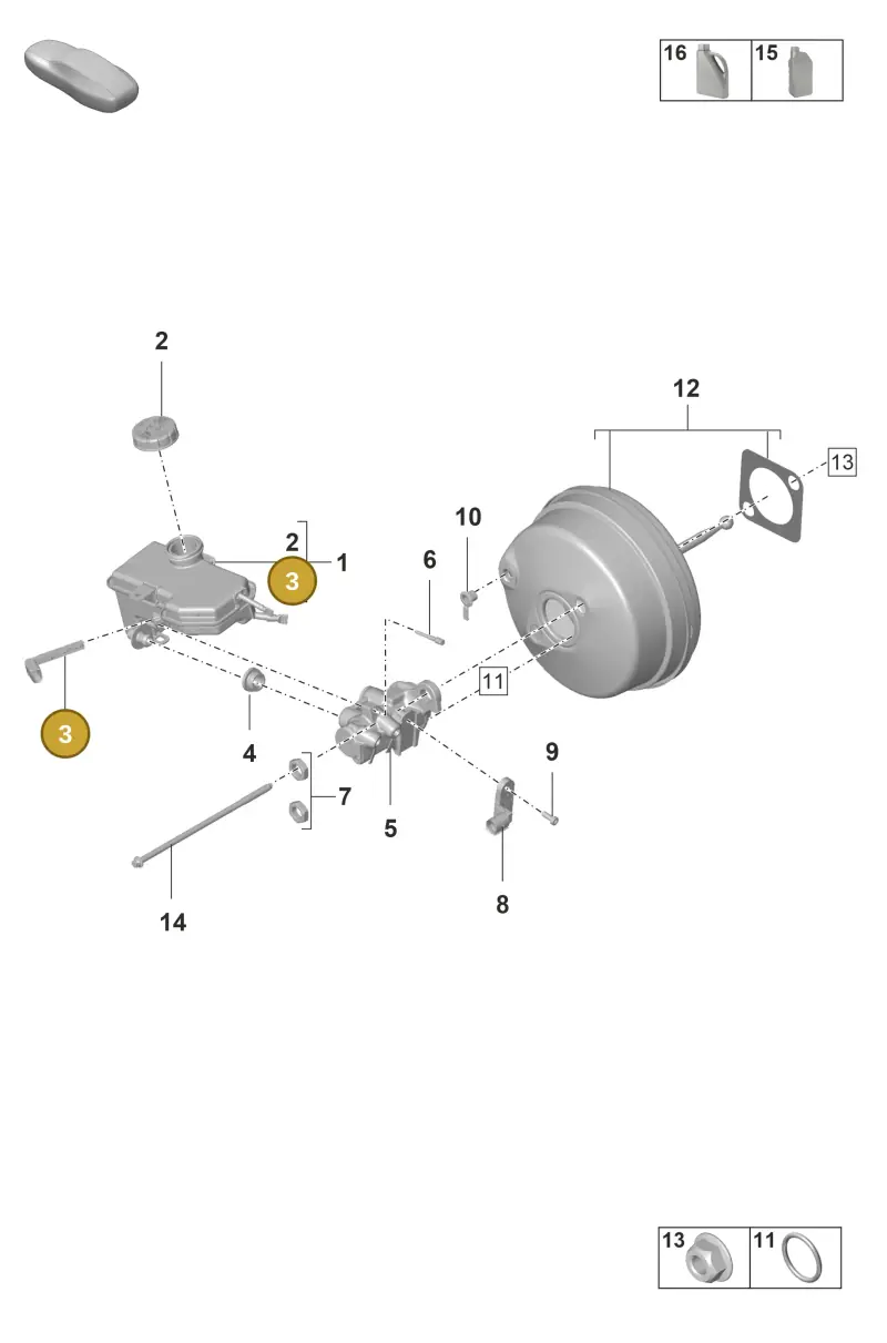 1S0611377 — Porsche GT3 RS (2021-) diagram p59604000, position 3