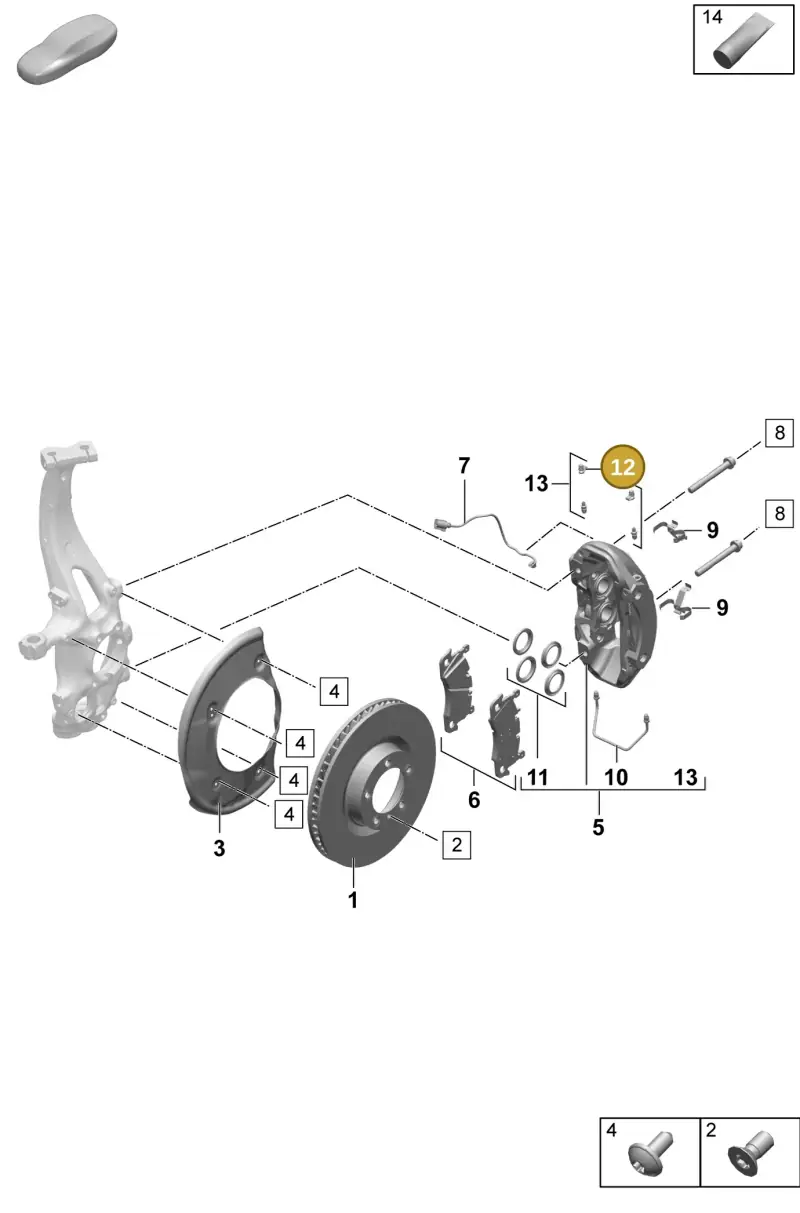 211611483 — Porsche Macan 4 (2024-) diagram p61602000, position 12