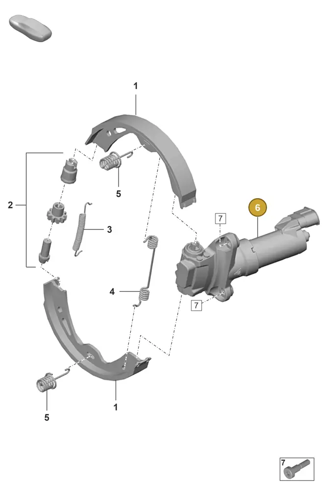 298609404 — Porsche 911 (2021-2022) diagram p53603050, position 6