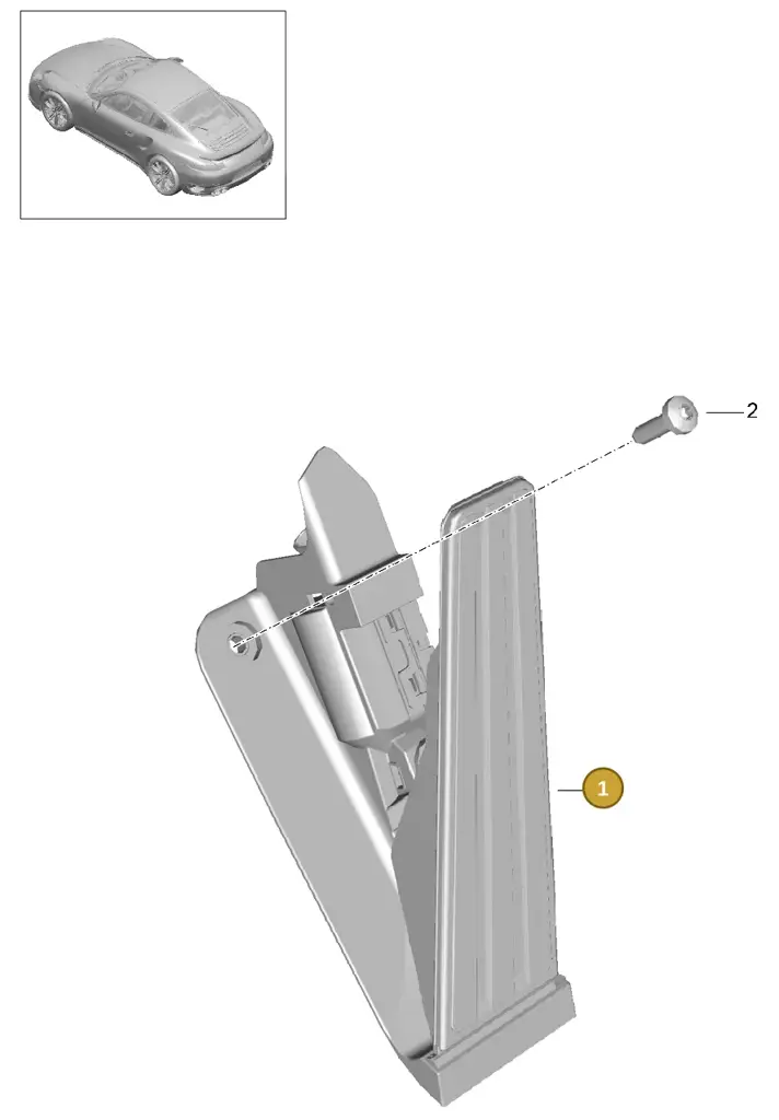 298721507H — Porsche 911 (2013-2020) diagram p42702010, position 1