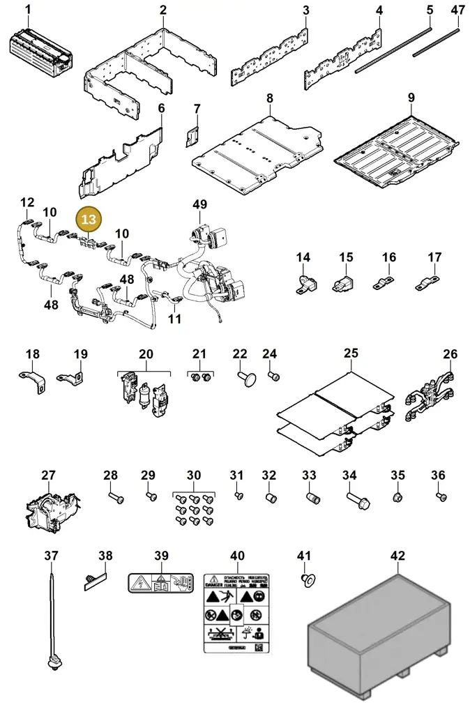298971449 — Porsche Cayenne (2010-2018) diagram p35901040, position 13
