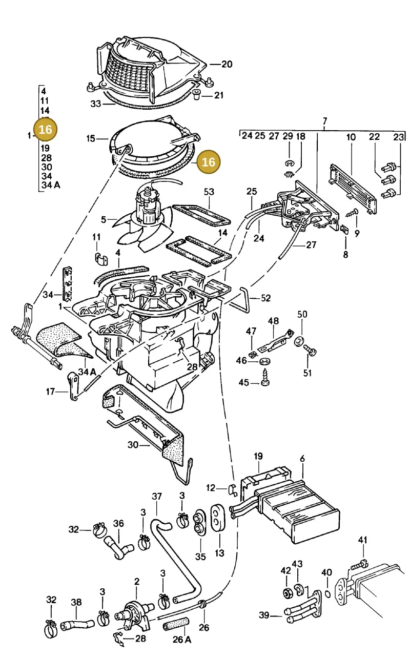 321819109 — Porsche 924 S (1979-1985) diagram p01813000, position 16