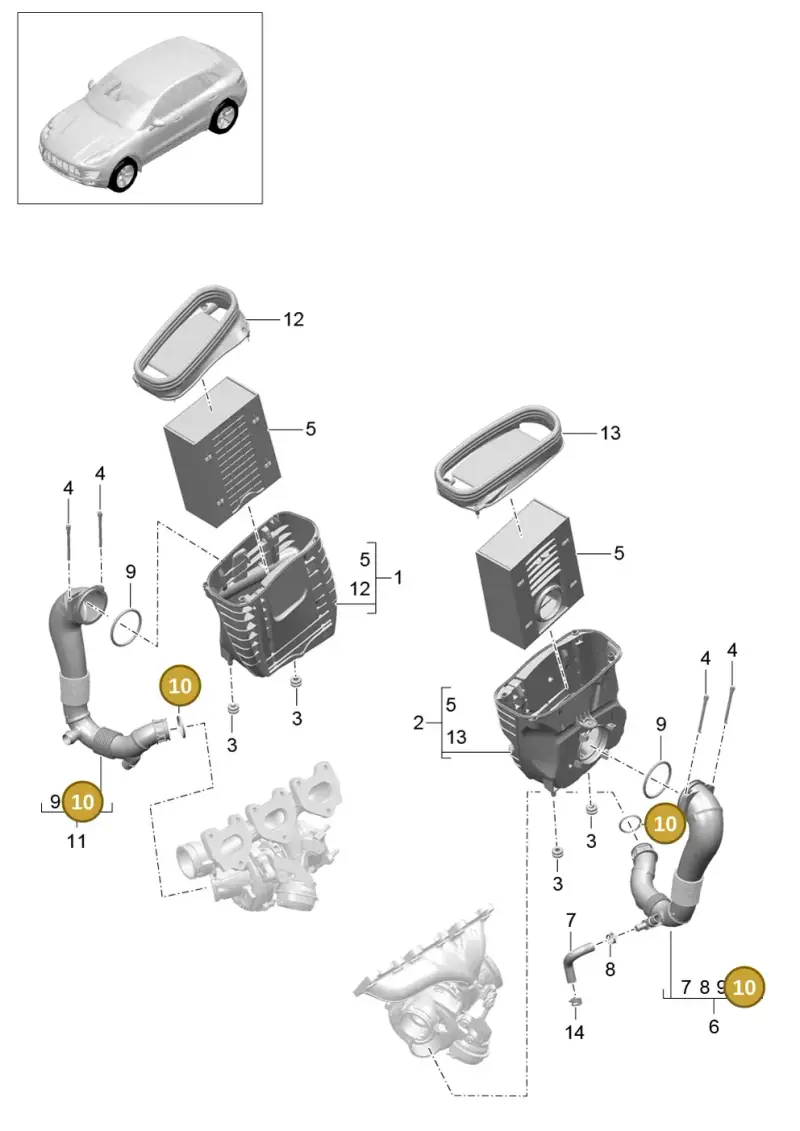 3C0145117 — Porsche Macan GTS (2013-2018) diagram p44106000, position 10