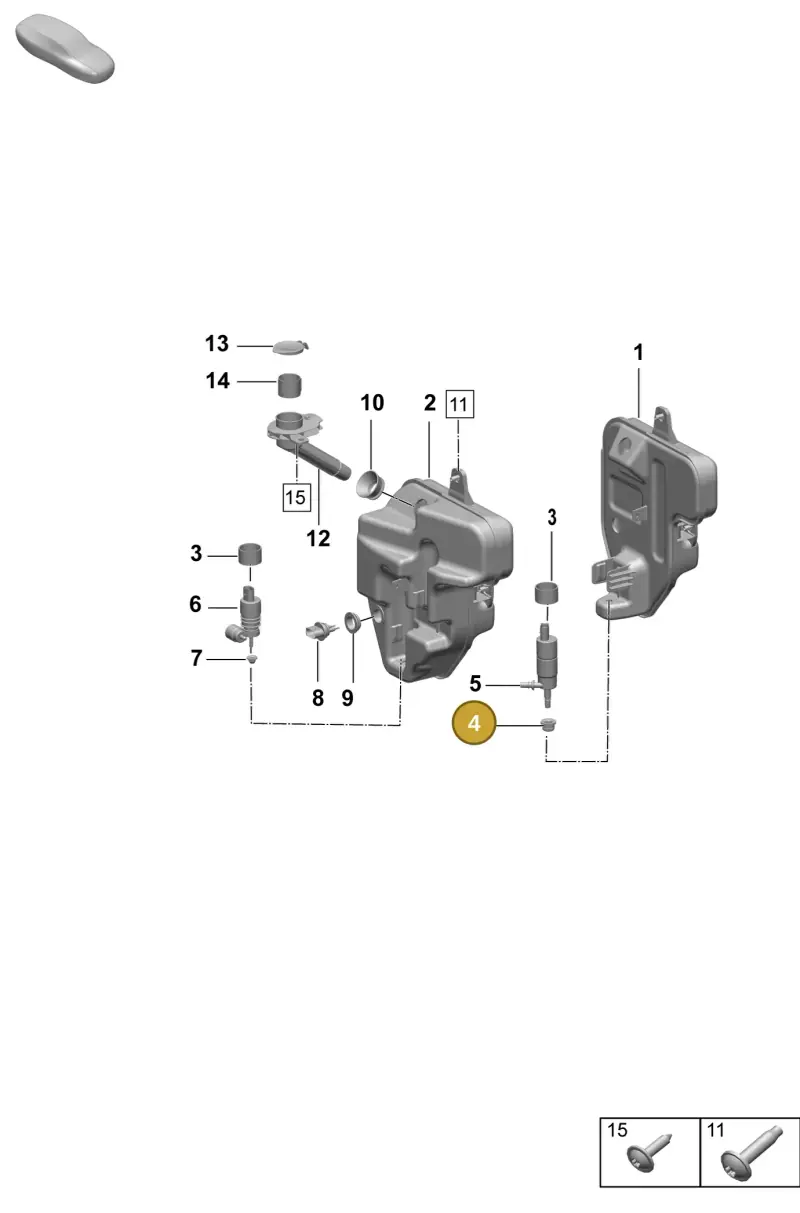 431955465A — Porsche Taycan Sport Turismo (2023-) diagram p64906200, position 4
