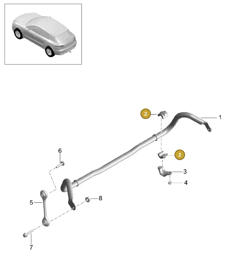 4D0411327J — Porsche Macan GTS (2013-2018) diagram p44402010, position 2