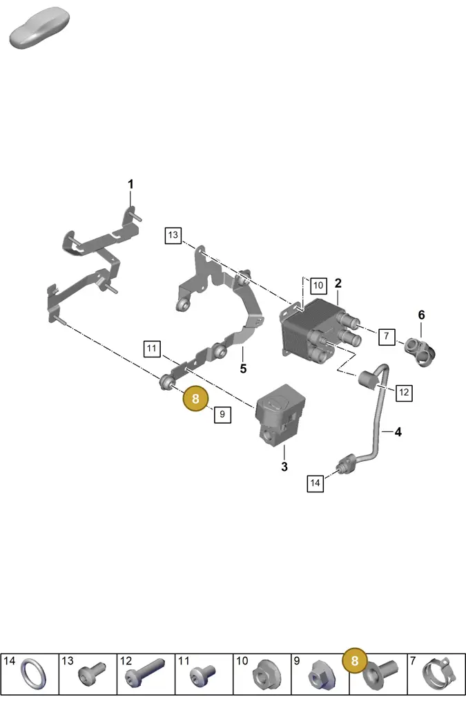 4D0614173B — Porsche 992 Carrera Coupe (2024-) diagram p63813100, position 8
