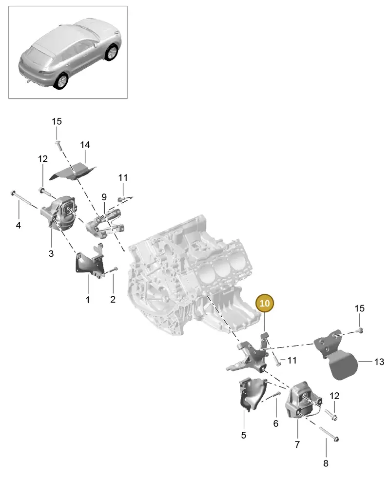 4G0199308AD — Porsche Macan GTS (2013-2018) diagram p44109020, position 10