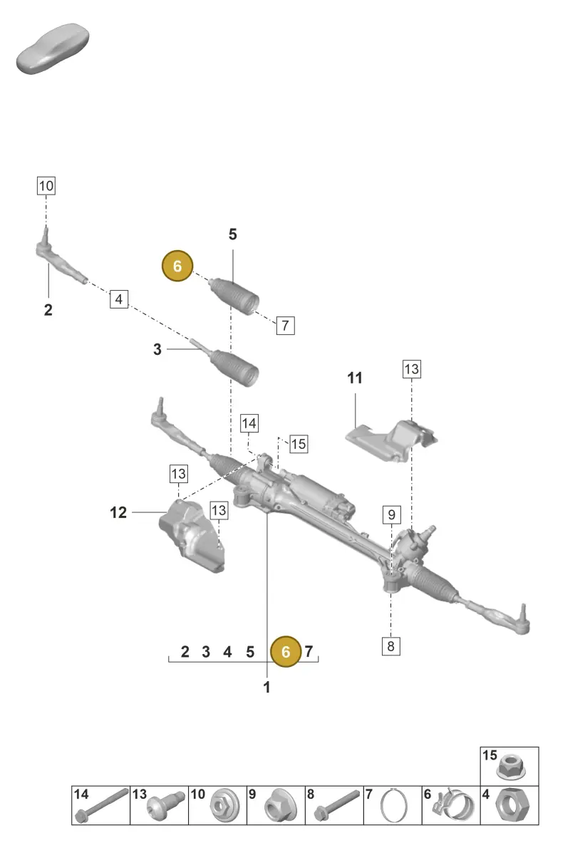 4G0423875 — Porsche Panamera 4 Hybrid (2020-2023) diagram p58403000, position 6