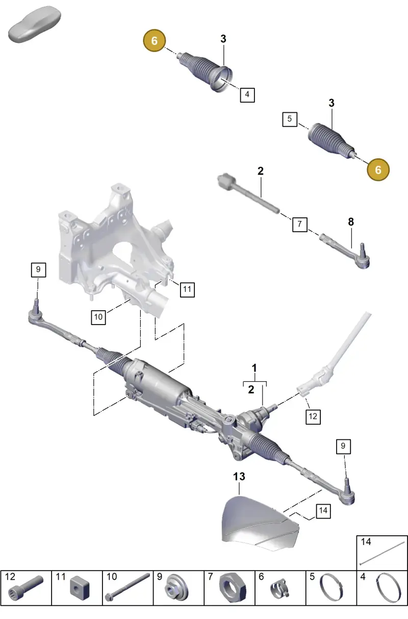 4G0423875 — Porsche Cayenne Hybrid Coupe (2023-) diagram p60403000, position 6