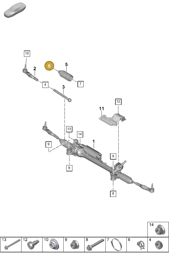 4G0423875 — Porsche Panamera (2023-) diagram p62403000, position 6