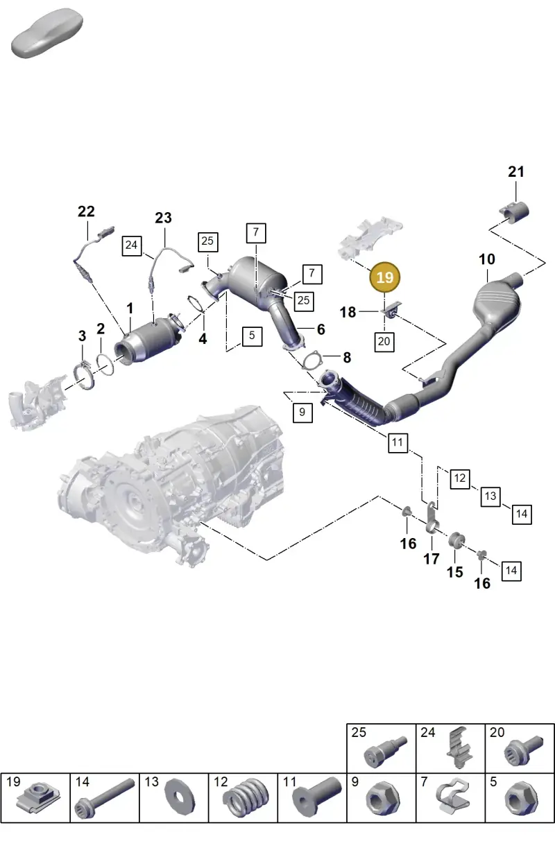 4H0821213 — Porsche Cayenne Hybrid Coupe (2023-) diagram p60202200, position 19