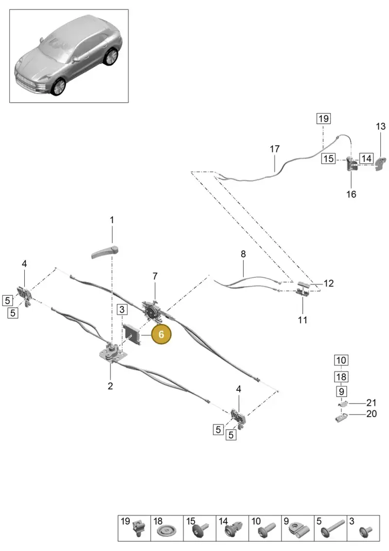4H0823543 — Porsche Macan R4 TFSI (2018-) diagram p52000164, position 6