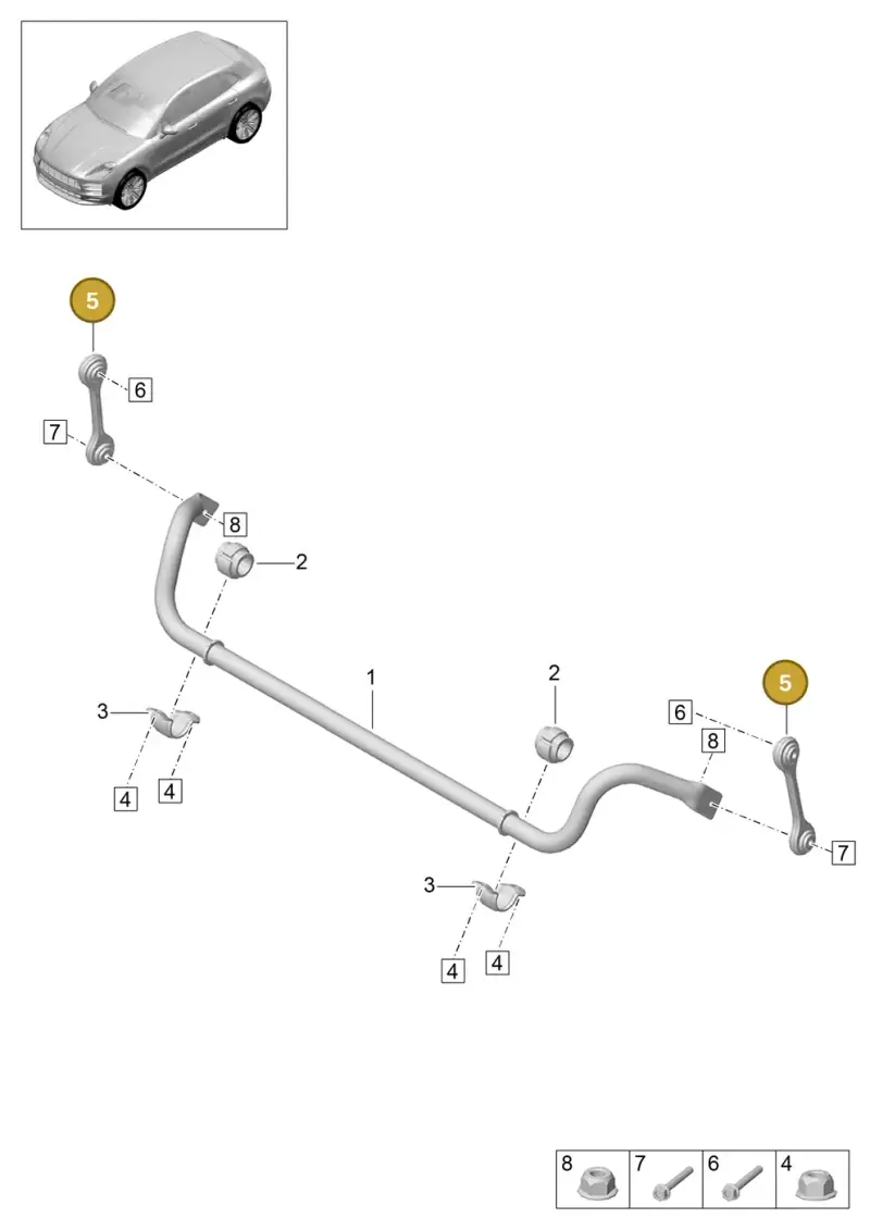 4M0411317 — Porsche Macan R4 TFSI (2018-) diagram p52402030, position 5