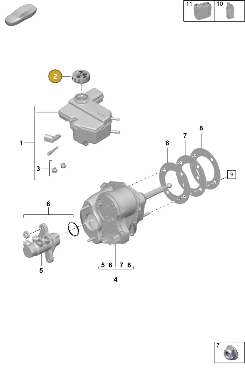 5Q0611349A — Porsche 992 Sport Classic (2020-) diagram p57604000, position 2