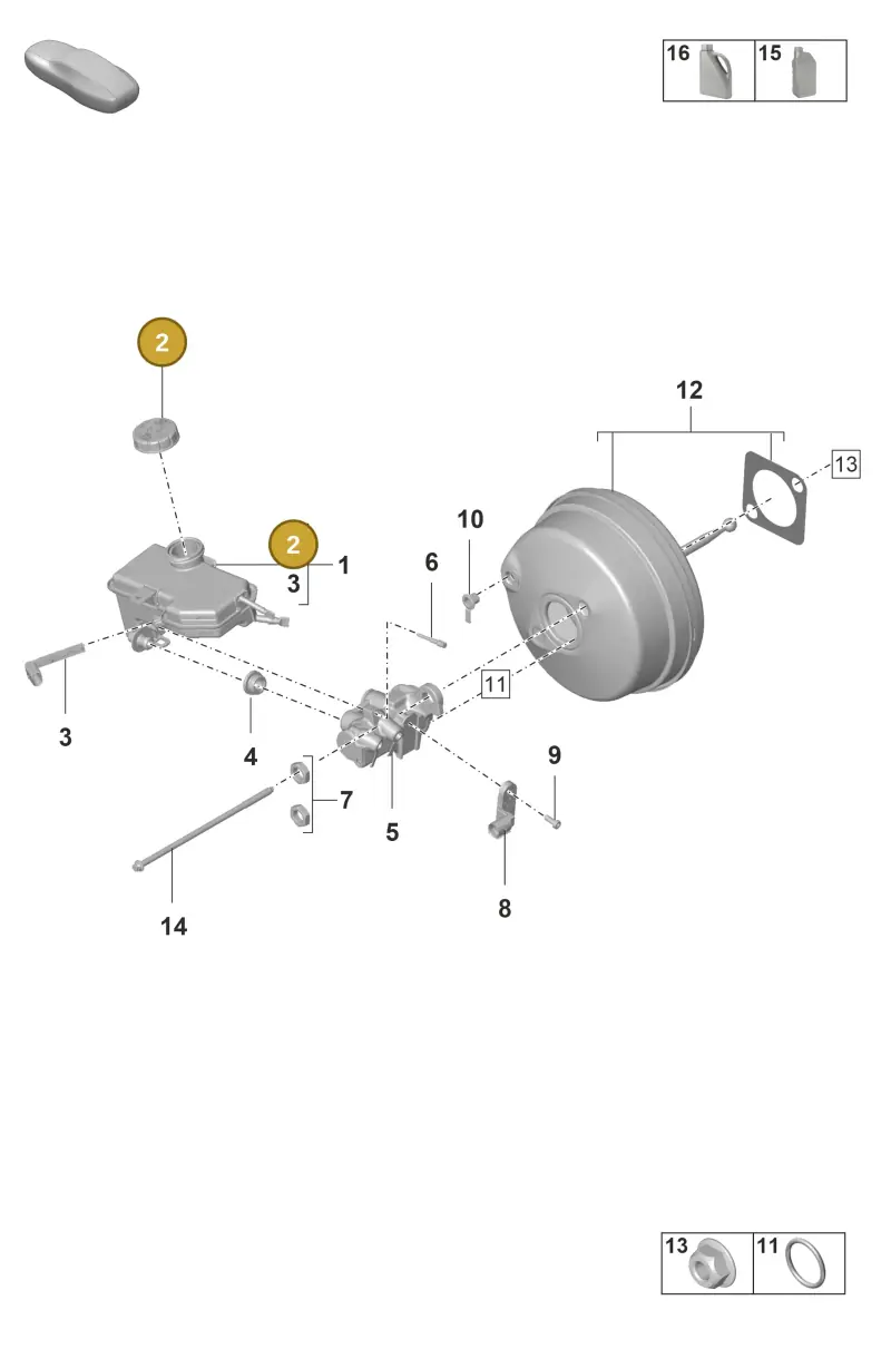 5Q0611349A — Porsche GT3 RS (2021-) diagram p59604000, position 2