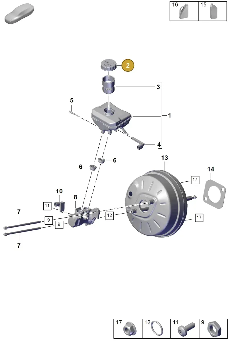 5Q0611349A — Porsche Cayenne Hybrid Coupe (2023-) diagram p60604000, position 2