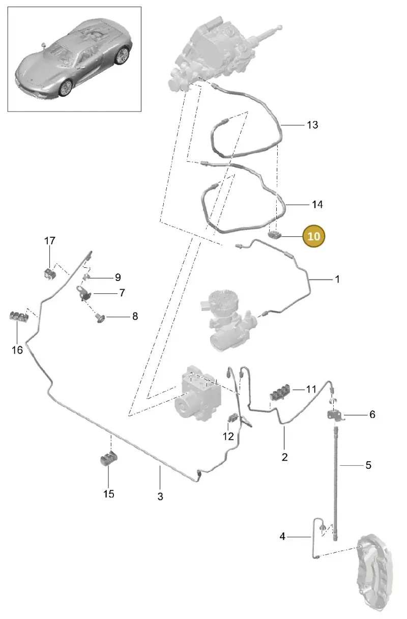 6Q0611797C — Porsche 918 Spyder (2014-2015) diagram p43604005, position 10