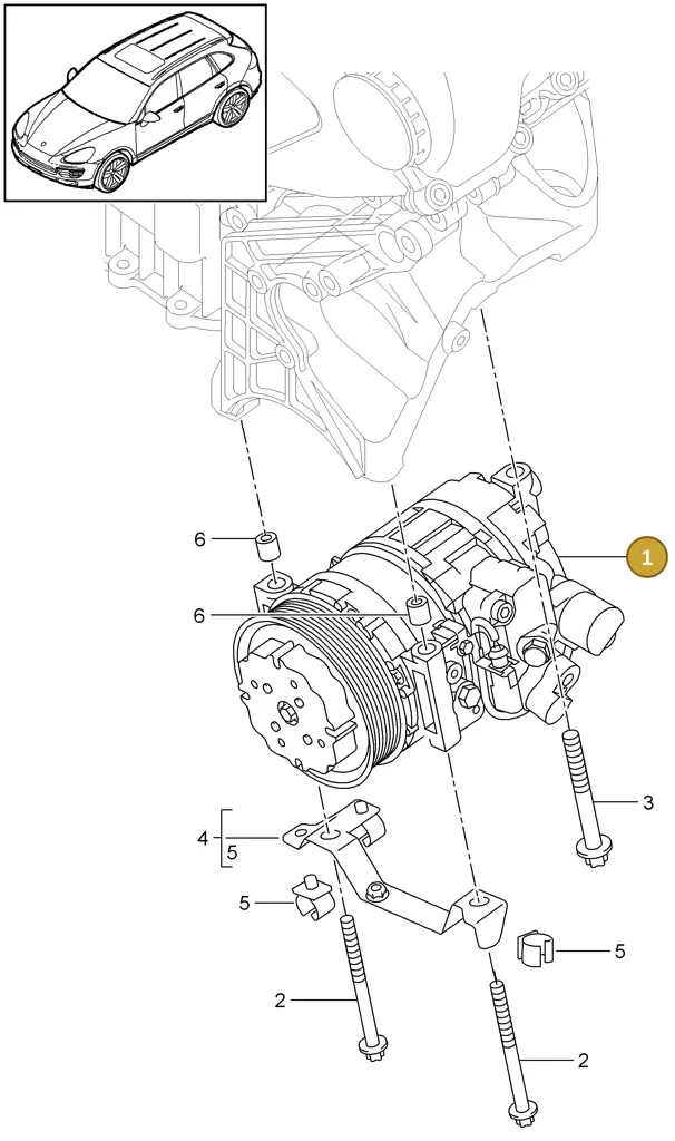 7PP820803B — Porsche Cayenne (2010-2018) diagram p37813070, position 1