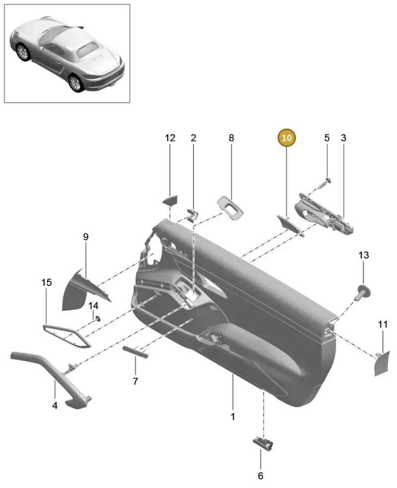 7PP8372471E0 — Porsche Boxster (2016-2019) diagram p48808010, position 10