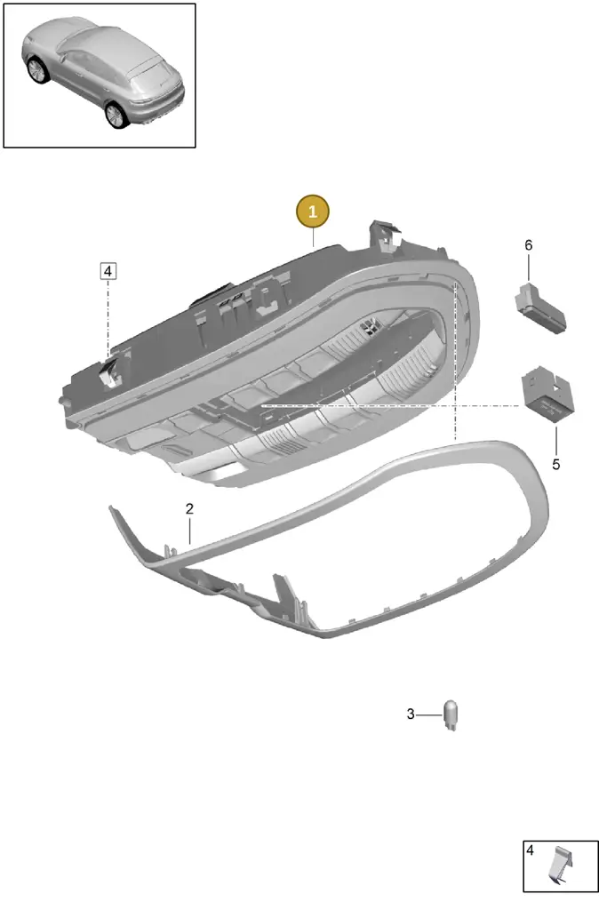 7PP868404QE — Porsche Macan (2018-2022) diagram p52903060, position 1
