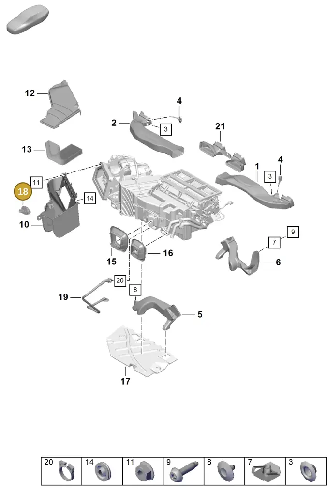7PP907659 — Porsche Cayman GT4 (2019-) diagram p55813050, position 18