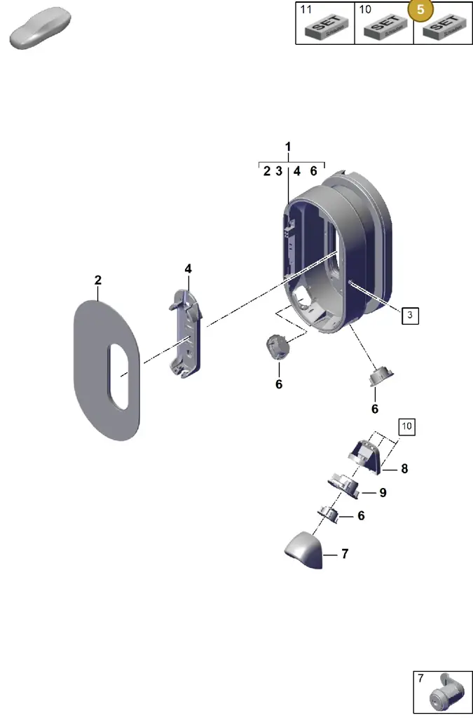 7PP909991A — Porsche Cayenne Coupe (2023-2023) diagram p60920000, position 5