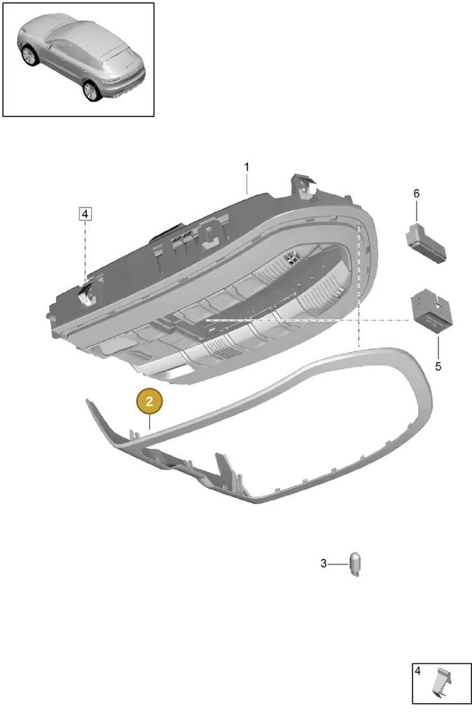 7PP9193170A6 — Porsche Macan R4 TFSI (2018-) diagram p52903060, position 2